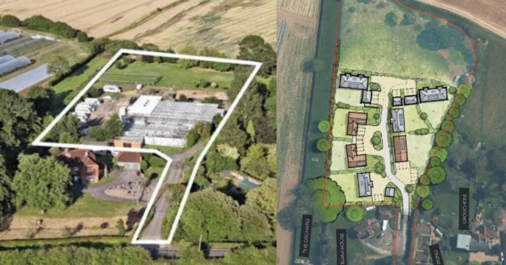 Plans for office building and six homes in West Sussex