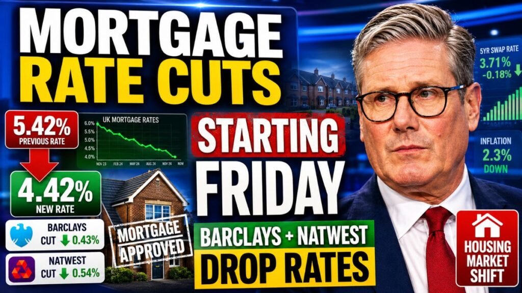 Barclays and NatWest Mortgage Rate Cuts Start Friday as Lenders Respond to Market Shift