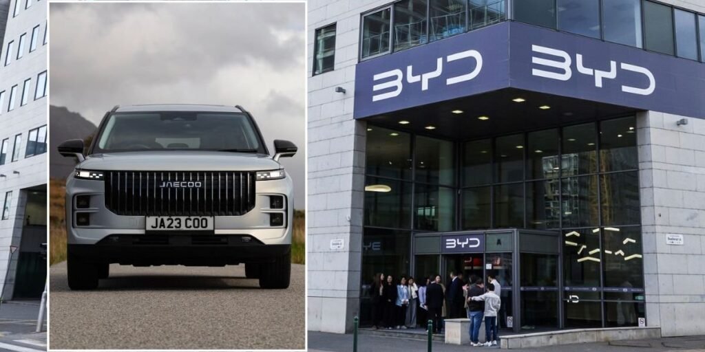 Chinese car brands secure 10% of UK vehicle market as drivers invest in BYD, Jaecoo, Omoda and more