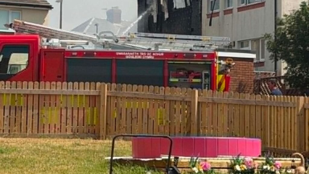 Homes ripped apart after ‘explosion’ and fire on Conwy estate